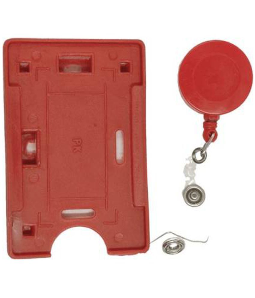     			Dey's Plastic ID Badge Holder & Retractable Carabineer Reel Clip