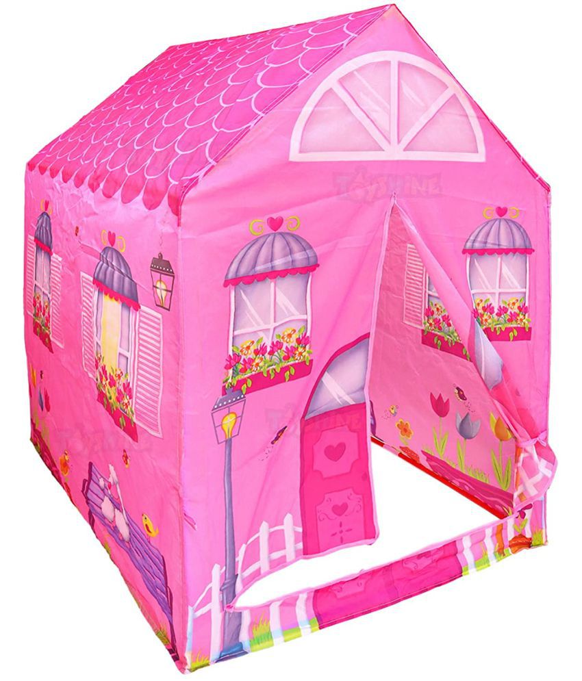 Toyshine Doll House Tent House, Play Tent for Kids, Pretend Playhouse, Taffeta Material Cloth