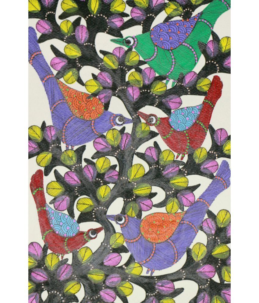 Tribes India Bhopal Paper Painting Without Frame Buy Tribes India