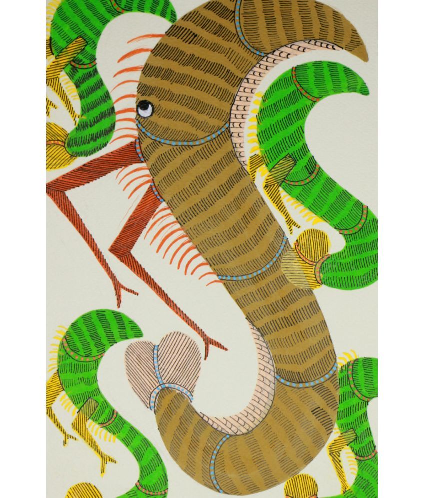 Tribes India Bhopal Paper Painting Without Frame Buy Tribes India
