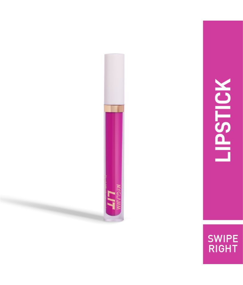     			MyGlamm LIT Liquid Matte Lipstick-Swipe Right-3ml