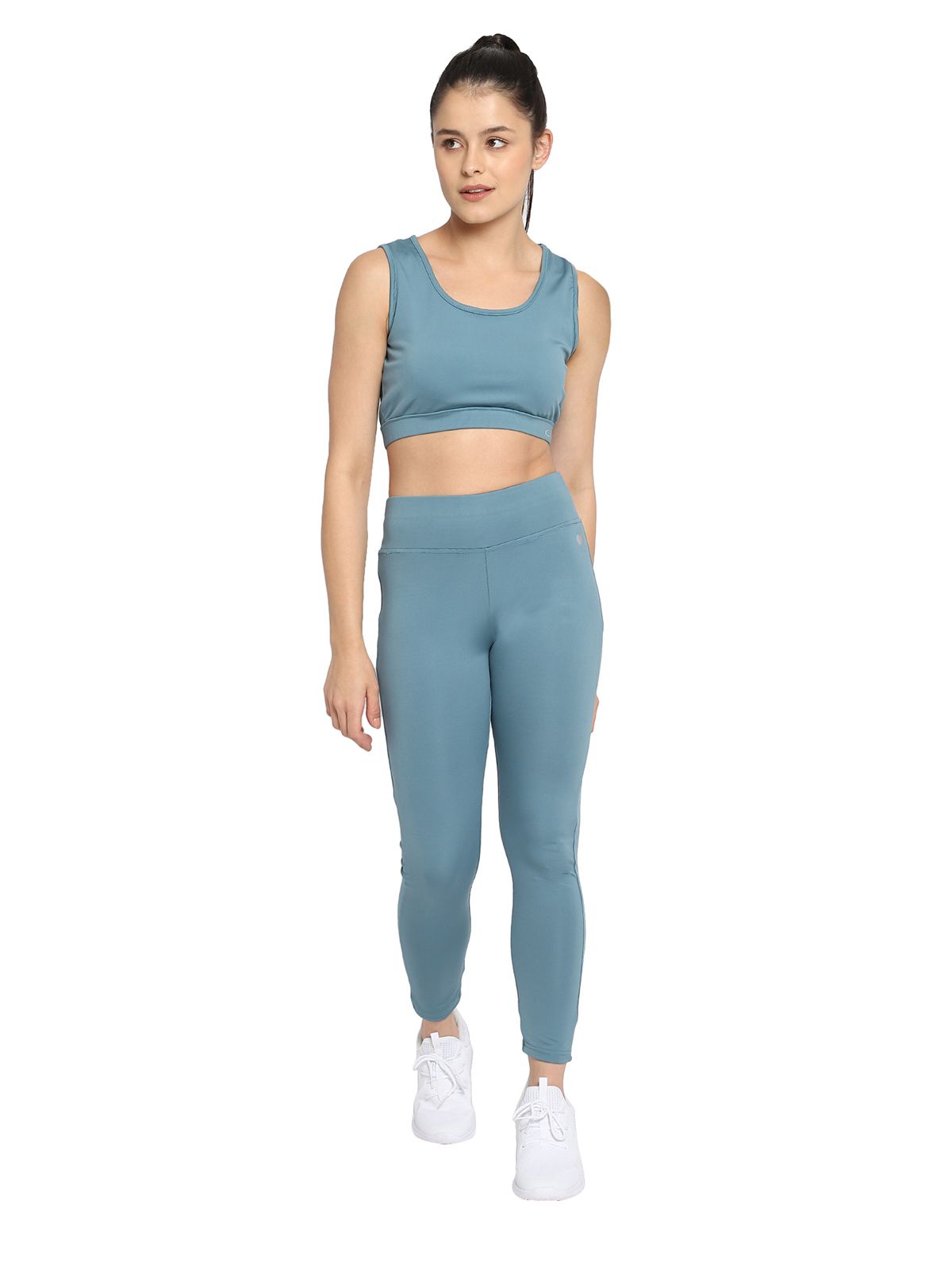     			Clovia Blue Polyester Solid Tracksuit - Pack of 2