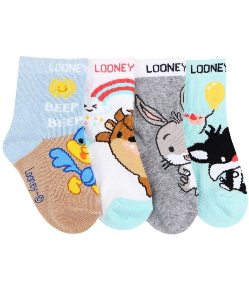     			Looney Tunes Newborn Baby Socks By Bonjour- Pack Of 4