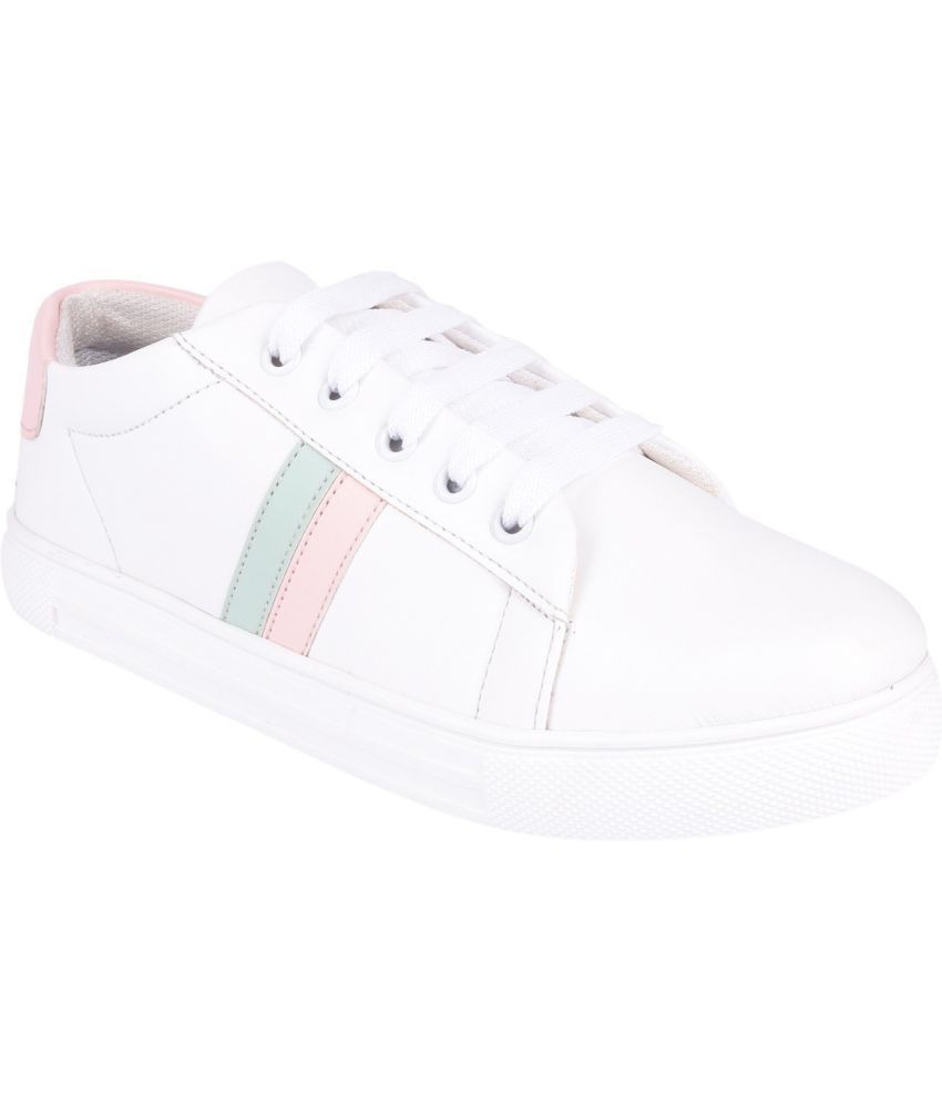     			Shoetopia White Casual Shoes
