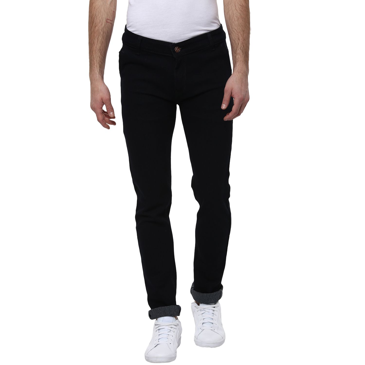     			Urbano Fashion - Black Cotton Blend Slim Fit Men's Jeans ( Pack of 1 )