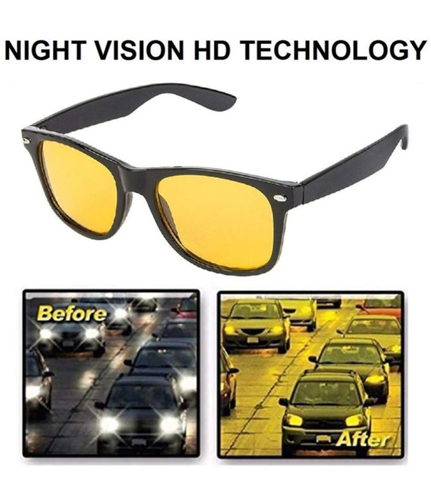 U-KOBA Day/Night Vision Clip on Glasses Plastic Black.