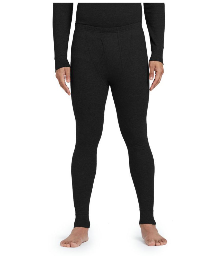     			XYXX - Black Cotton Men's Thermal Bottoms ( Pack of 1 )