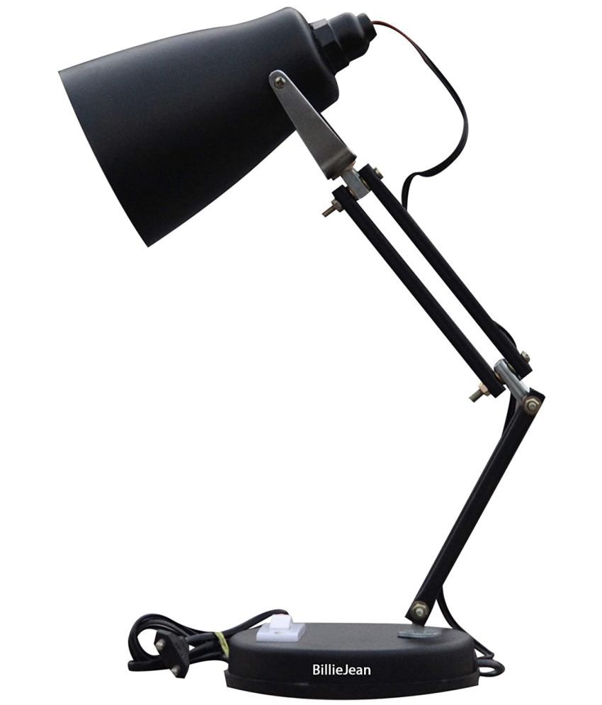     			BillieJean Black Study Table Lamp ( Pack of 1 )