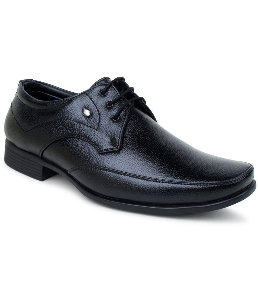     			Action Office Artificial Leather Black Formal Shoes