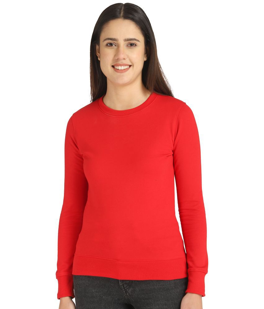     			DYCA Fleece Red Non Hooded Sweatshirt