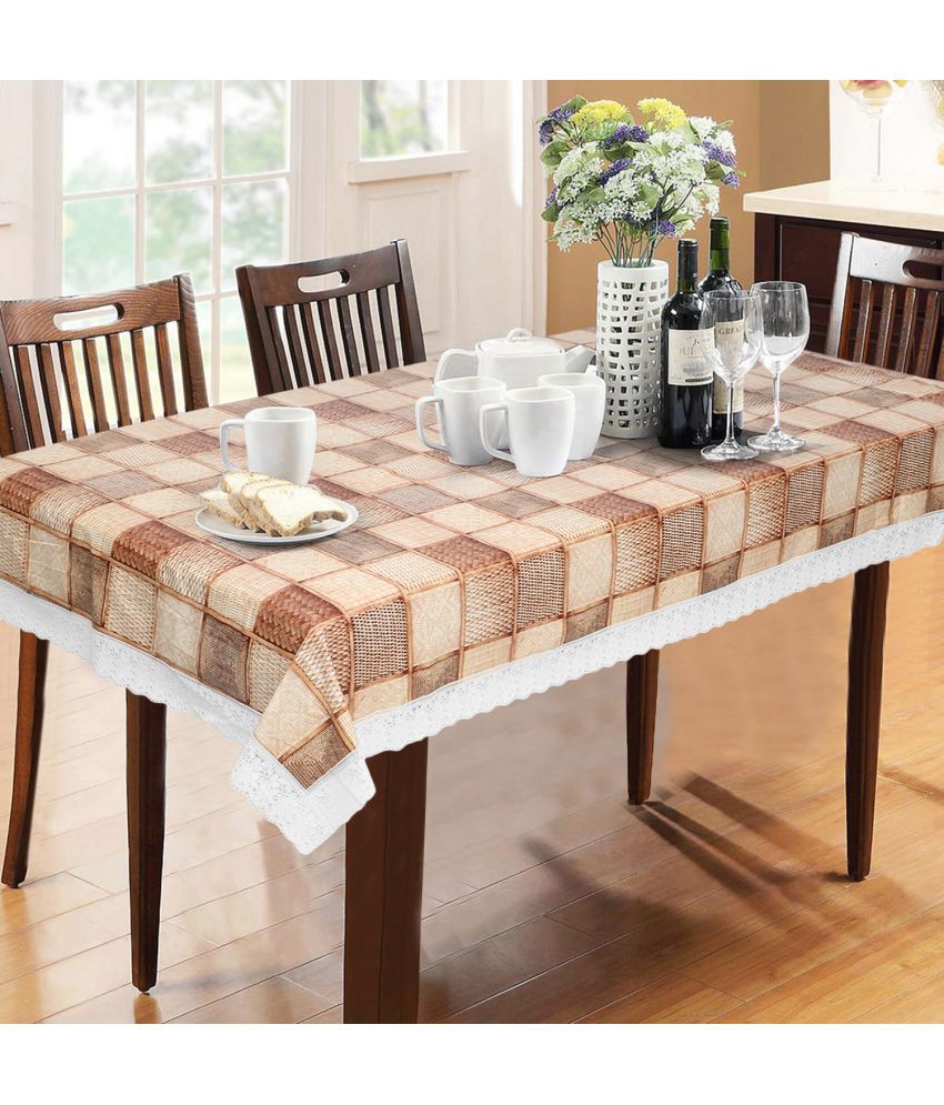     			HOMETALES 6 Seater PVC Single Table Covers