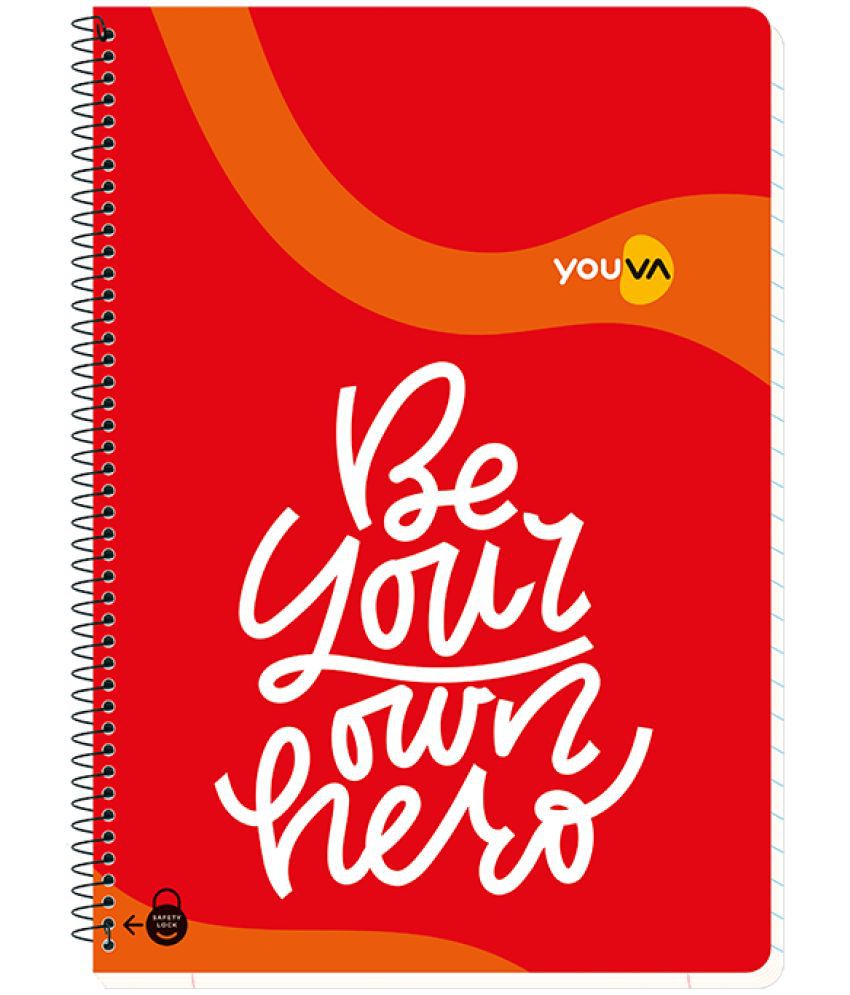    			Navneet Youva | Spiral Long Notebook | A4 Size 21 cm x 29.7 cm | Single Line| 172 Pages| Pack of 3