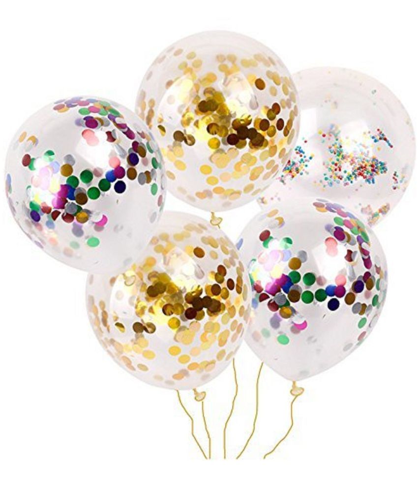     			Party Proppers Birthday Confetti Balloons (Set Of 10) For Birthday, Anniversaries, Wedding, Baby Shower Decoration  Ideas