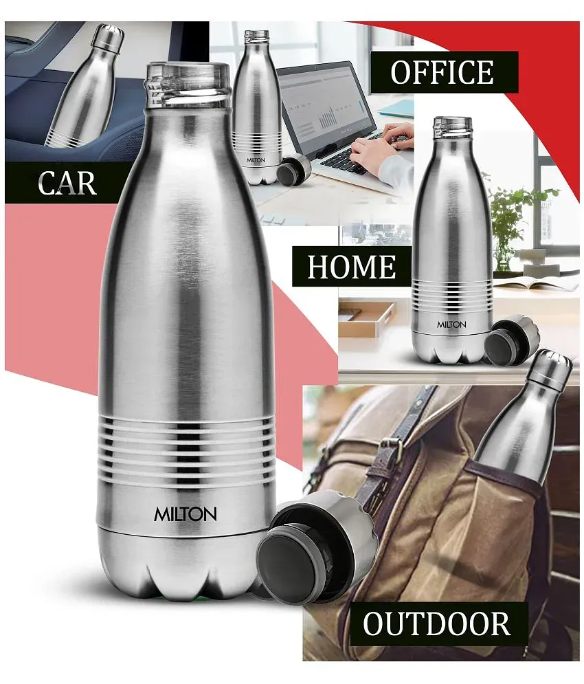 Milton Duo DLX 350 Thermosteel 350ml Water Bottle (24 Hrs Hot