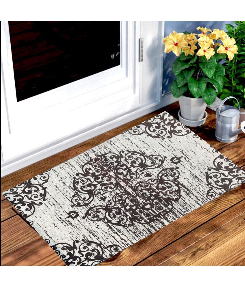     			BELLA TRUE - Anti-skid Jute Door Mat ( 60 X 40 cm ) Single - Gray