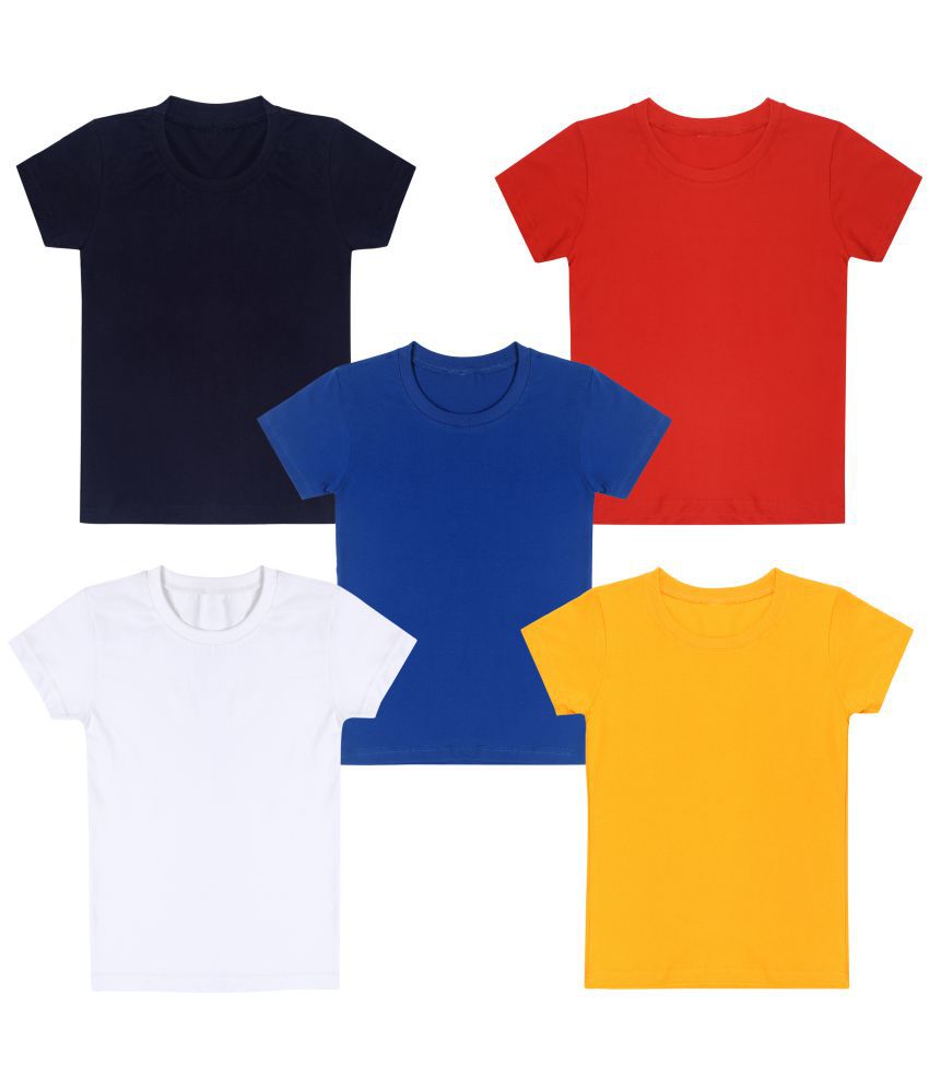 DIAZ Kids Half T-Shirt | Boy's Cotton Half T-Shirt Pack of 5