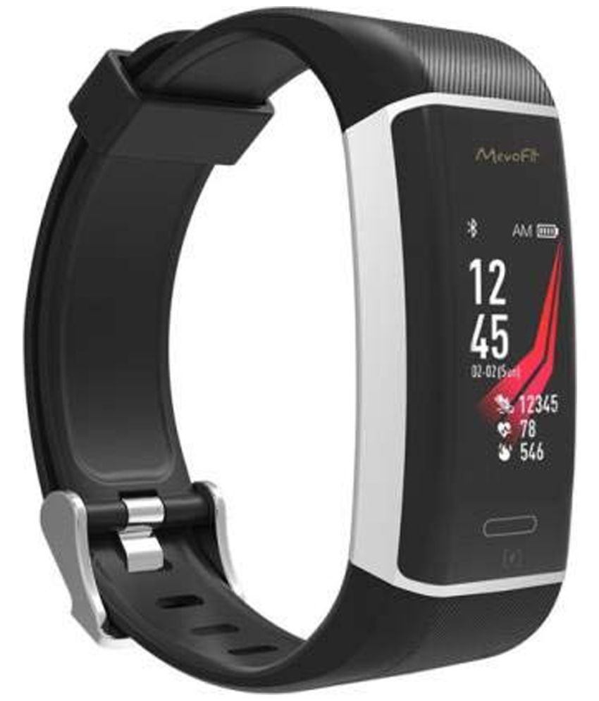 MevoFit Run Fitness Band: Fitness Smartwatch and Activity Tracker for Men & Women (Black)
