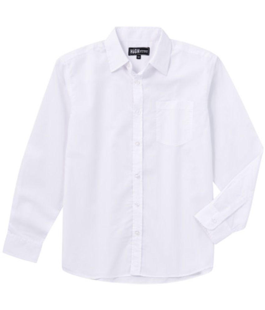 School White Full Shirt - Buy School White Full Shirt Online at Low ...