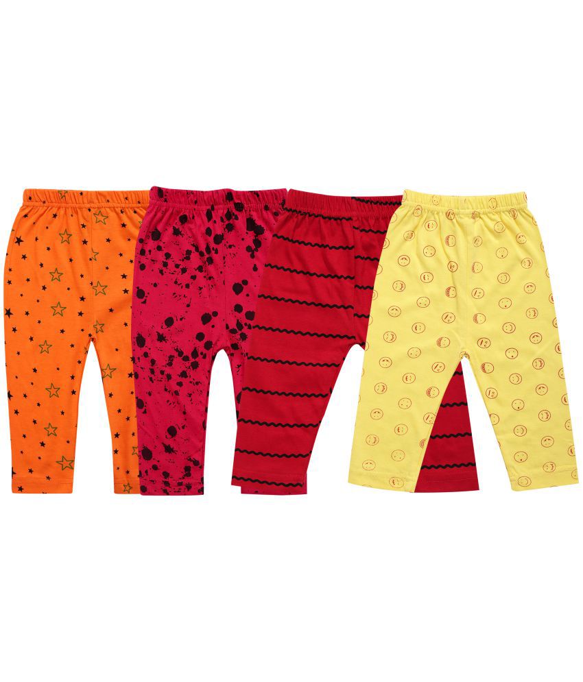     			DIAZ Pure Cotton Printed Pyjamas for Baby Girls/Baby Boys Combo of 4