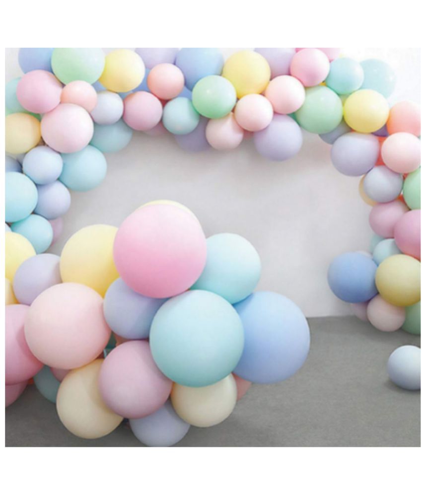     			Blooms EventPastel Multi color   Balloons Latex Party Balloons (Pack Of 100pc)