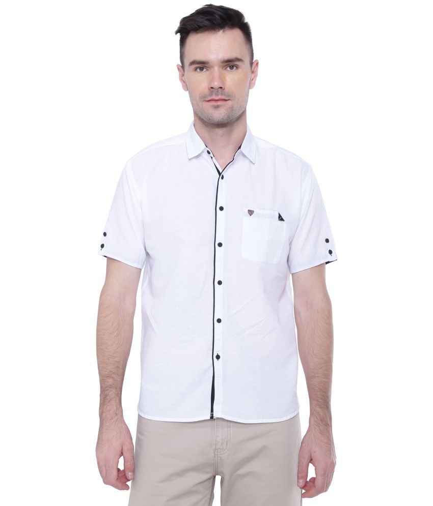 Kuons Avenue Linen White Shirt Single