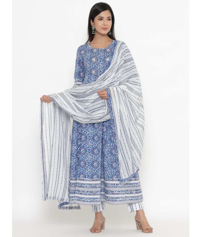 Fabriko Cotton Kurti With Palazzo  Stitched Suit  Buy Fabriko Cotton Kurti  With Palazzo  Stitched Suit Online at Low Price  Snapdealcom