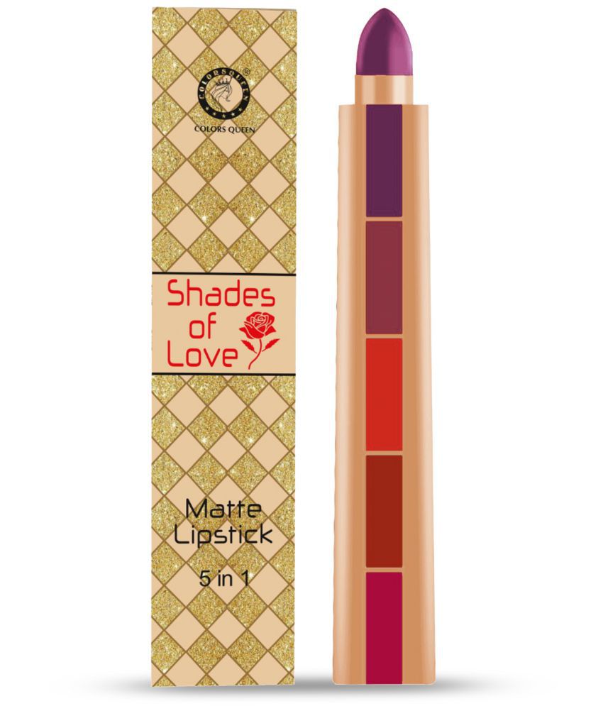     			Colors Queen Shades Of Love Creme Lipstick 5 in 1 matte Multi 6 g