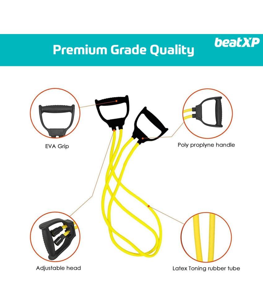 beatXP Premium Resistance Band Exercise Cord Prefessional Tube