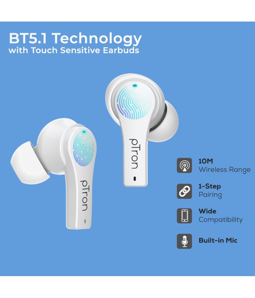 Buy pTron Bassbuds Tango ENC 