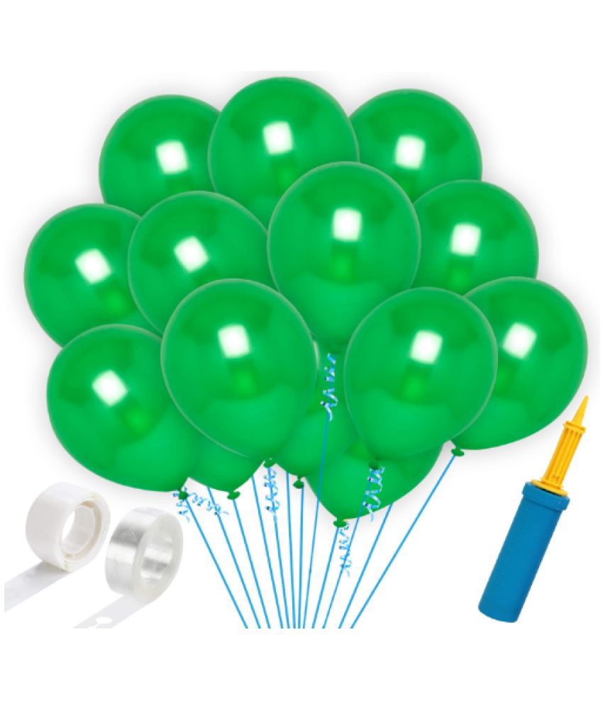     			Blooms EventGreen  HD metallic Balloons -103Pcs
