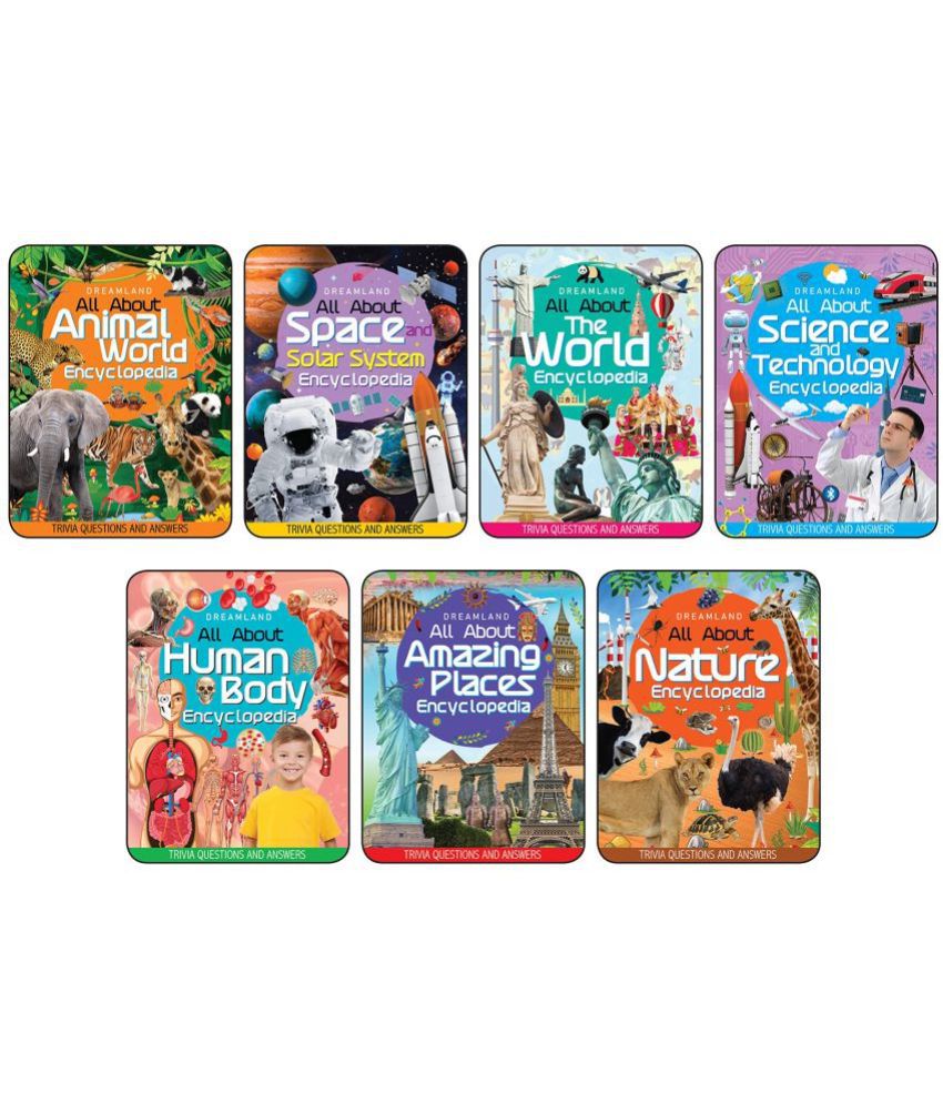     			Children Encyclopedia Books Pack  for Age 5 - 15 Years- All About Trivia Questions and Answers | Animals World, Space and Solar System, The World, Science and Technology, Human Body, Amazing Places, Nature - Reference