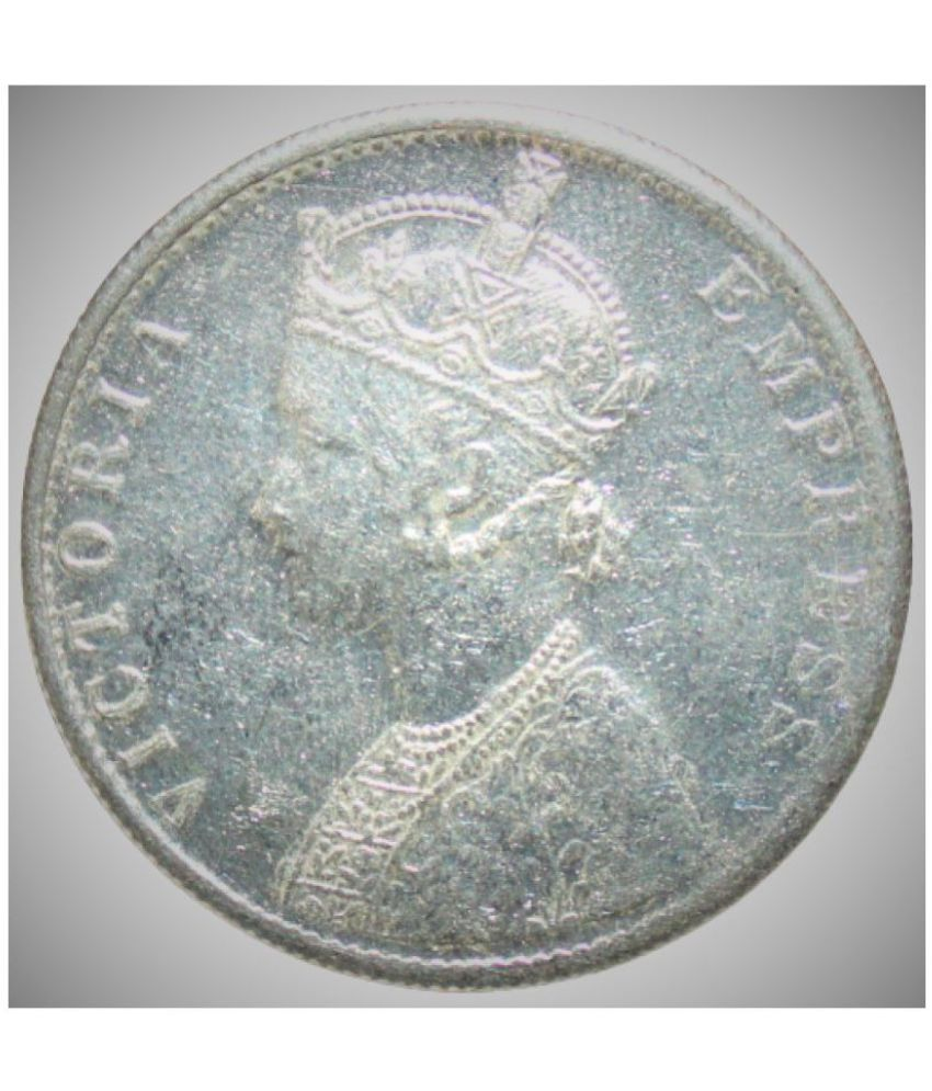     			newWay - 1 Rupee (1897) Victoria Empress - india Silverplated fancy Coi 1 Numismatic Coins