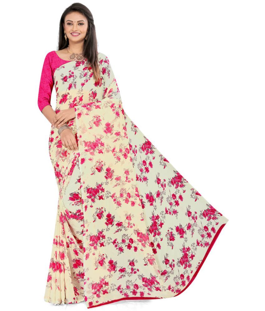     			AARTI SELECTION Pink Georgette Saree -