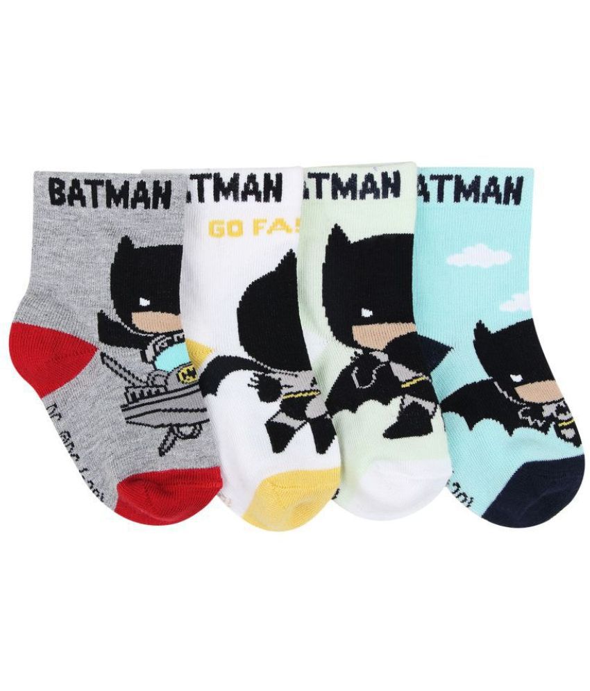     			Chibi Batman Newborn Unisex Socks By Bonjour-Pack Of 4