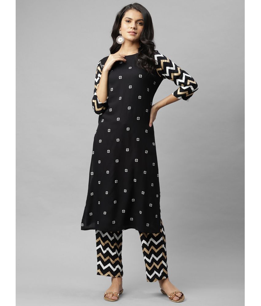     			Rigo Viscose Kurti With Palazzo - Stitched Suit Single