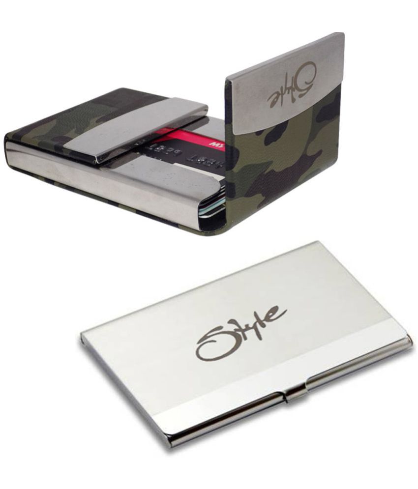     			Styel 98 Combo of 2|High Quality Stylish Wallet for Men & Women 6 Card Holder