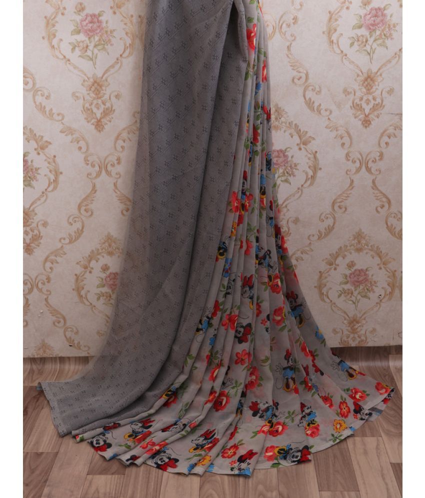     			AARTI SELECTION Multicolour Chiffon Saree -