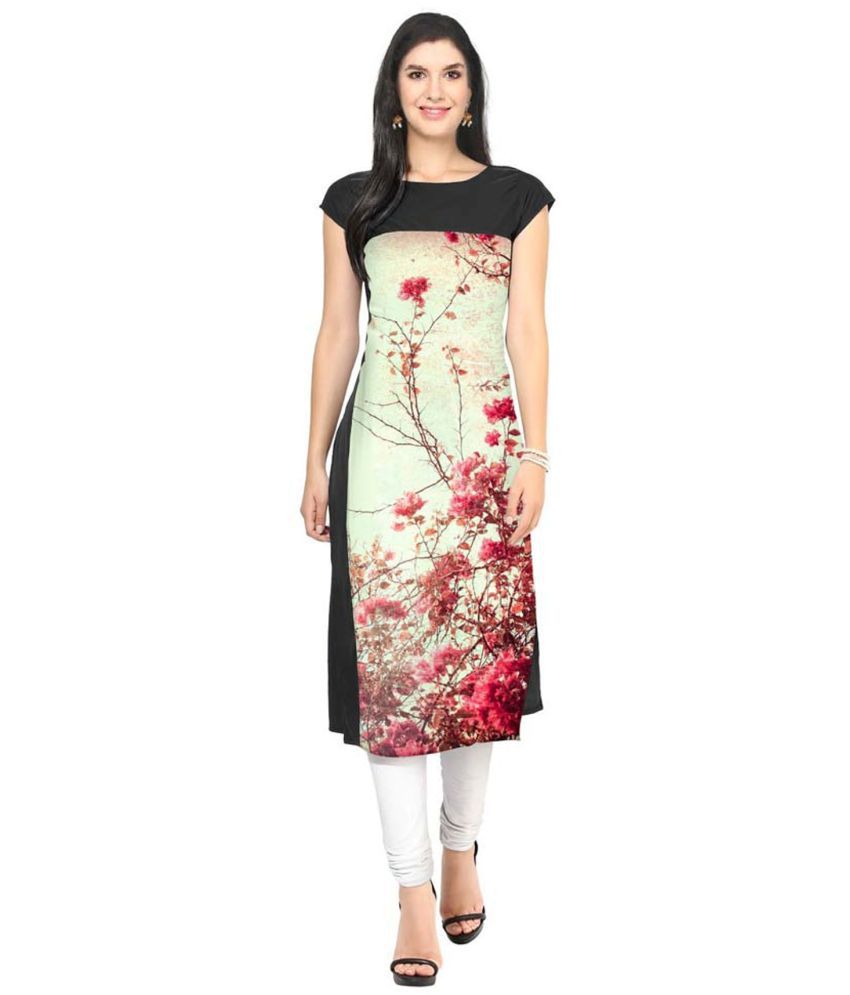     			BROTHERS DEAL - Multicolor Crepe Women's Straight Kurti