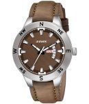 JAXON - Brown Leather Analog Men's Watch