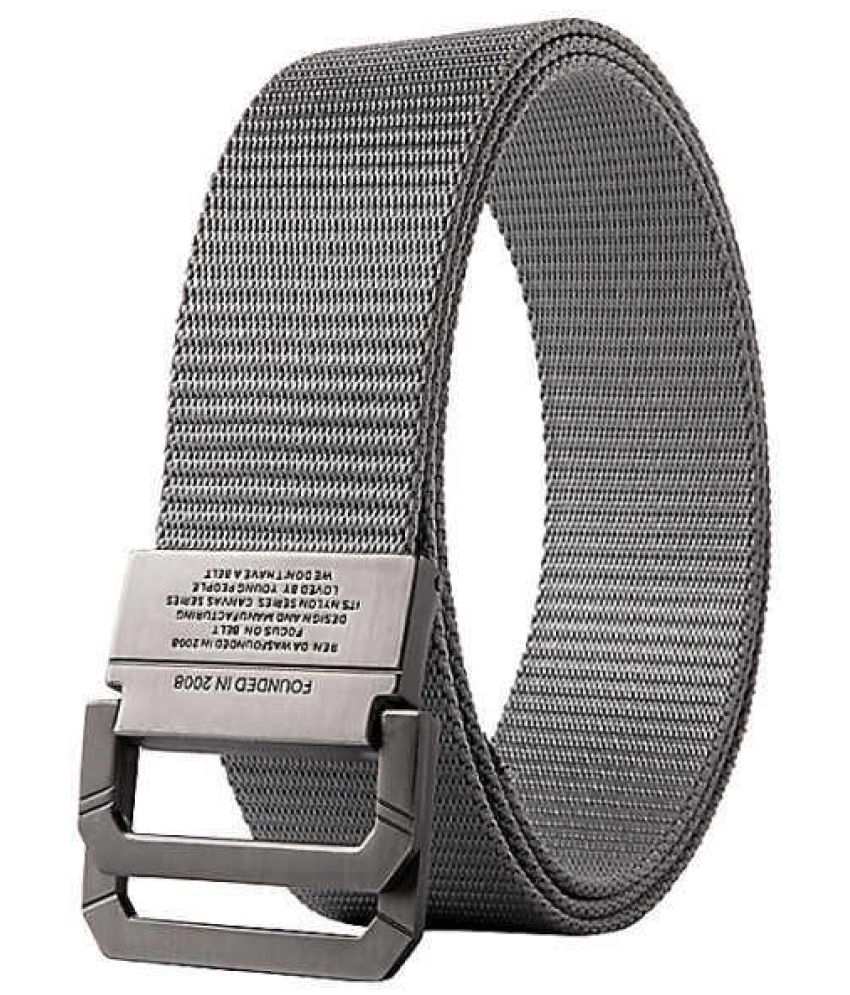     			Loopa Gray Nylon Casual Belt Pack of 1