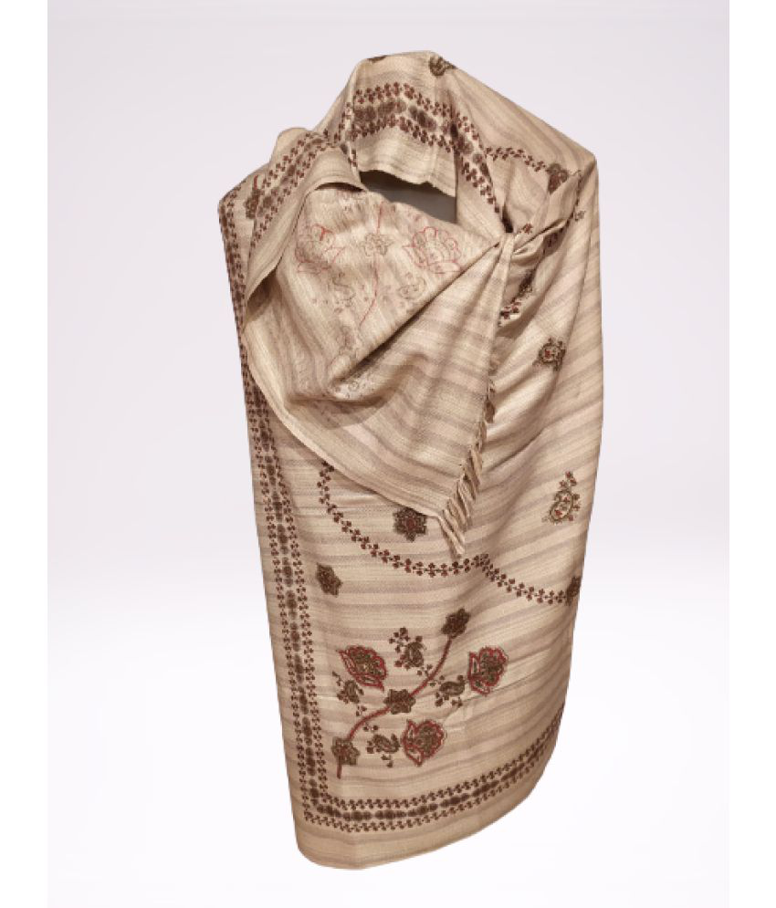 kashmir handloom and handicraft Multicoloured Loom-Woven Shawl - Single ...