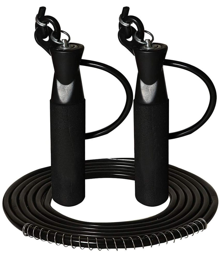     			SIMRAN SPORTS PVC Skipping Rope Black PVC Climbing Rope