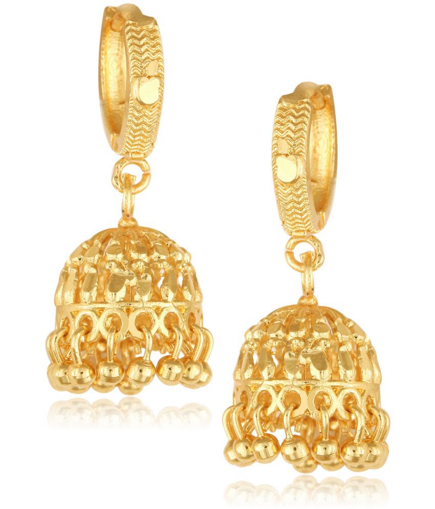     			Vighnaharta Everyday wear alloy Gold Plated Bali, Bali jhumka, Hoop Earring, Dangle Earring, Earring for Women and Girls VFJ1508ERG
