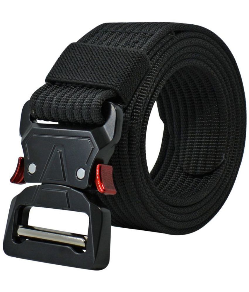     			Loopa Black Nylon Casual Belt Pack of 1