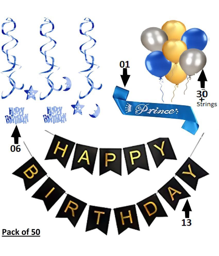 Shopperskart® Happy Birthday Decoration kit For Party Celebration(Pack