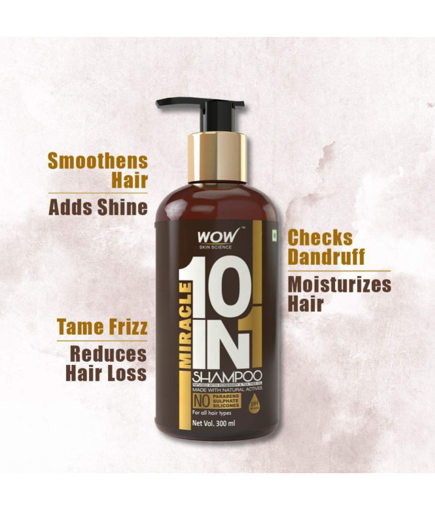 WOW Skin Science Miracle 10 in 1 Shampoo - 300ml: Buy WOW Skin Science  Miracle 10 in 1 Shampoo - 300ml at Best Prices in India - Snapdeal
