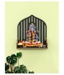 Home Sparkle Black Wood Hanging Mandir