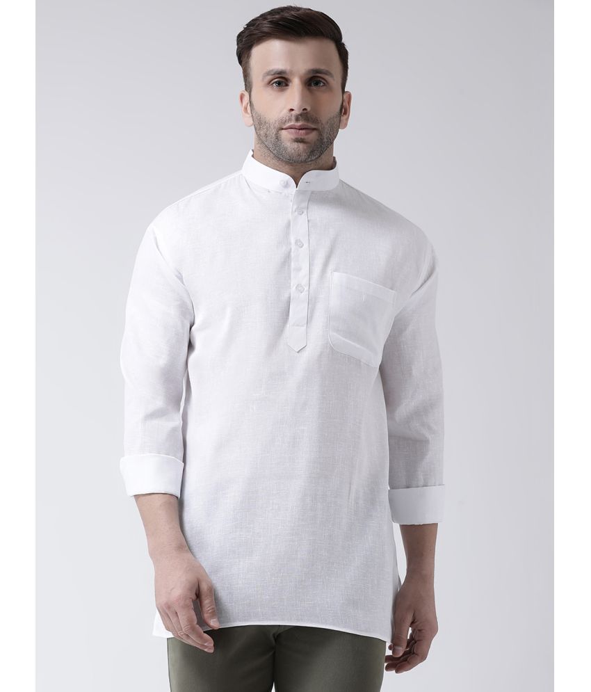     			RIAG White Cotton Kurta Single