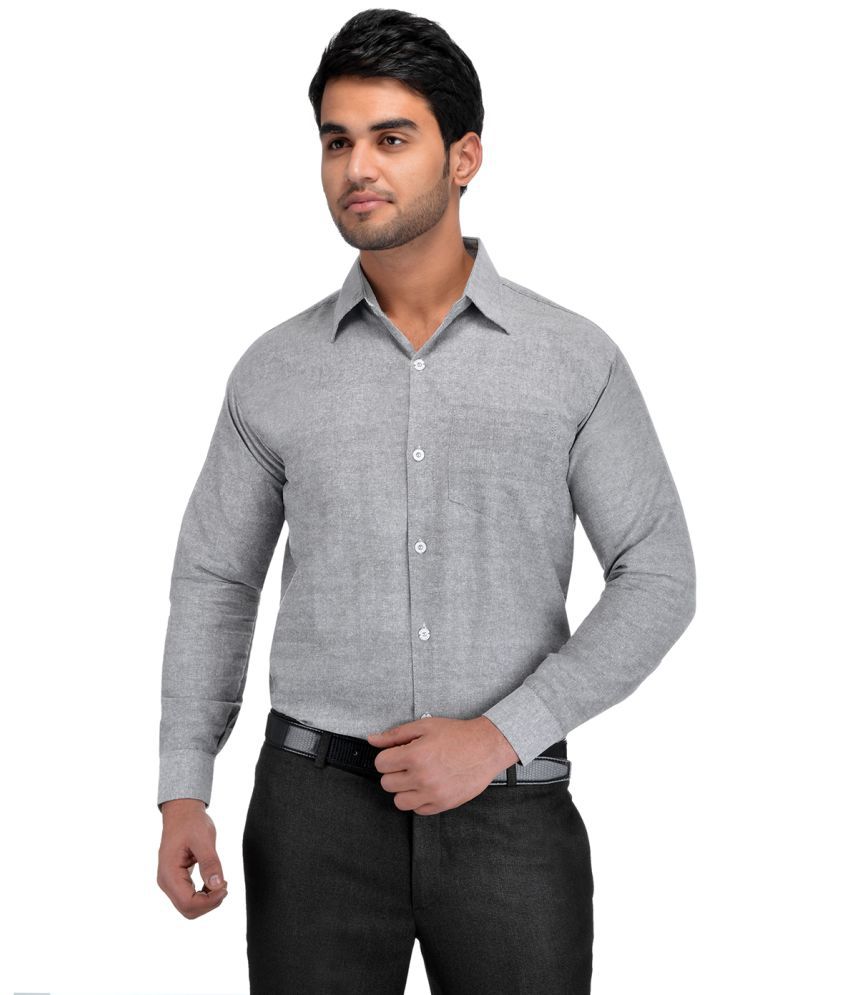    			RIAG 100 Percent Cotton Grey Shirt Single