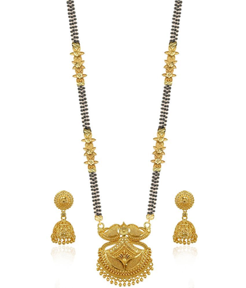     			MGSV set Combo Of mangalsutra necklace set pendant with earrings